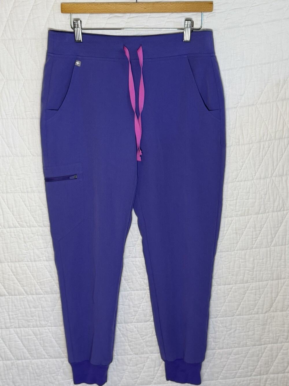 Figs High Waisted Zamora Jogger Scrub Pants Size Womens S purple